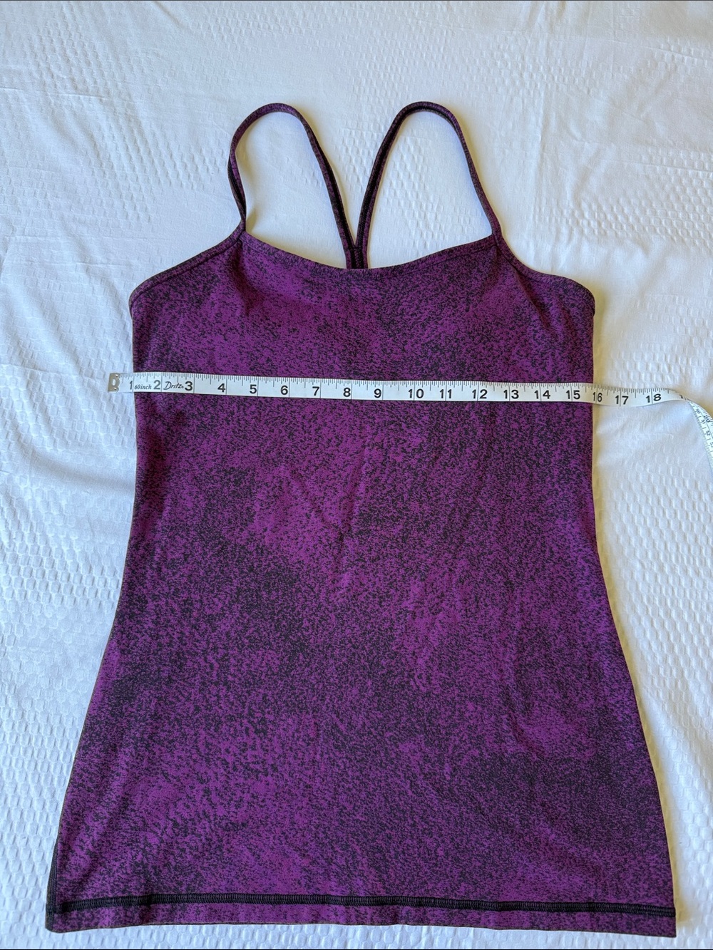 lululemon athletica Purple Racerback Tank with Subtle Heather - Picture 6 of 9